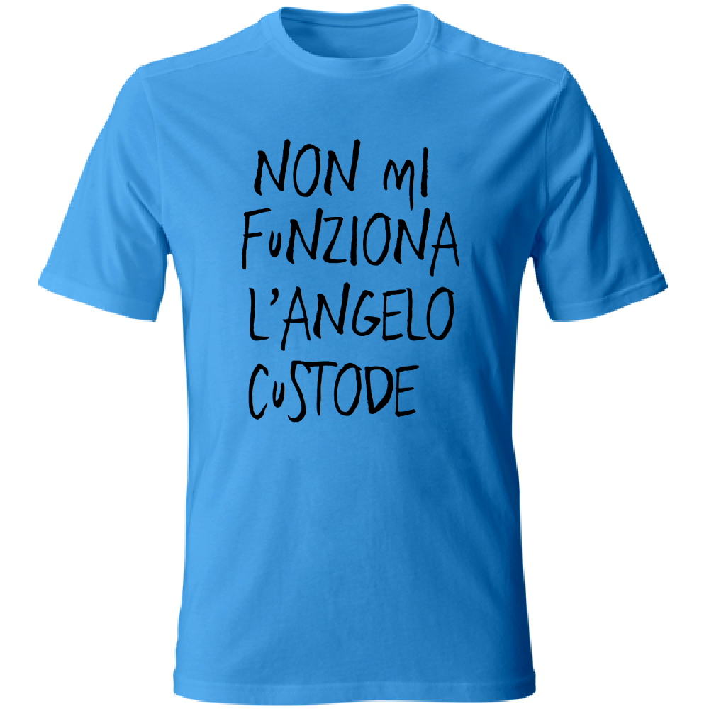 T-Shirt Unisex Angelo custode - Scritte Divertenti - Chiara