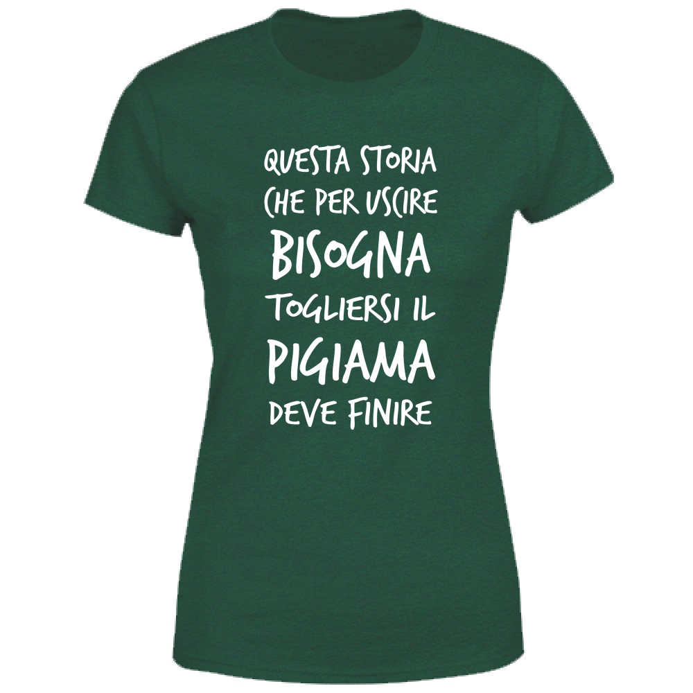 T-Shirt Donna Pigiama - Scritte Divertenti