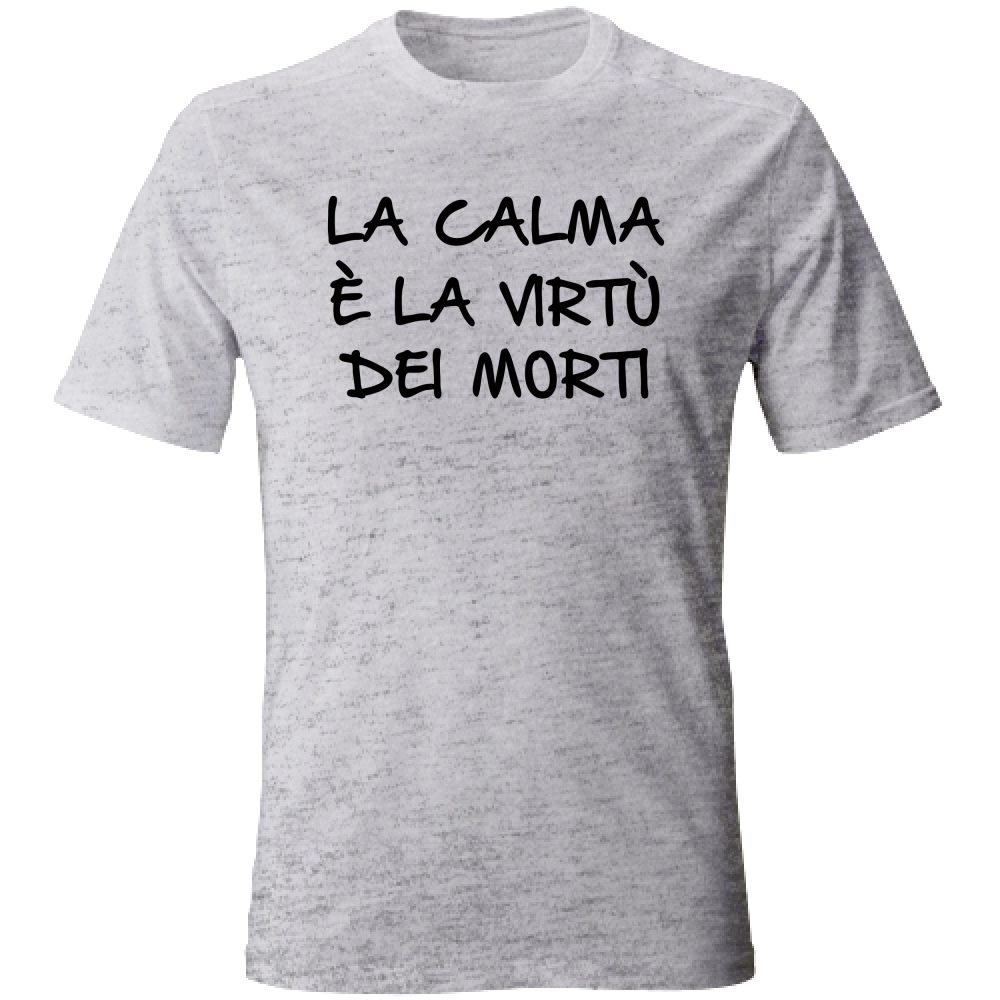 T-Shirt Unisex La calma - Scritte Divertenti - Chiara