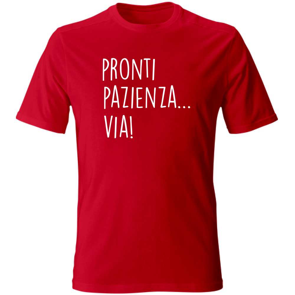 T-Shirt Unisex Large Pazienza - Scritte Divertenti