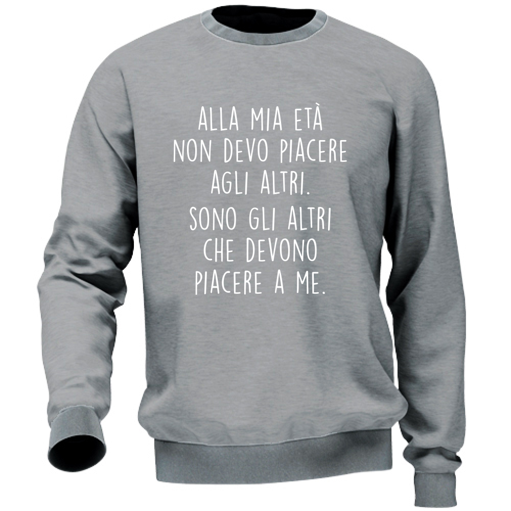 Felpa Unisex Piacere - Scritte Divertenti