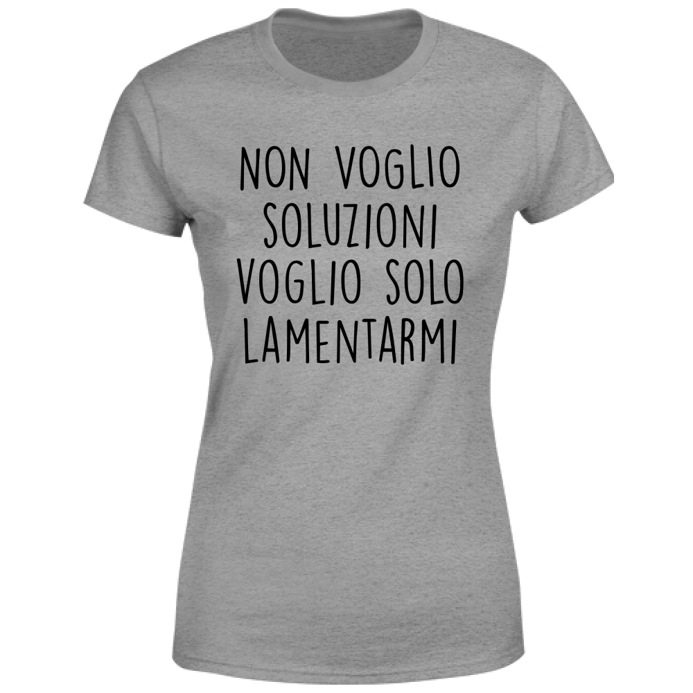 T-Shirt Donna Soluzioni - Scritte Divertenti - Chiara