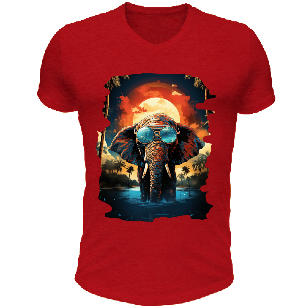 T-Shirt Unisex Scollo V Elephant from Miami
