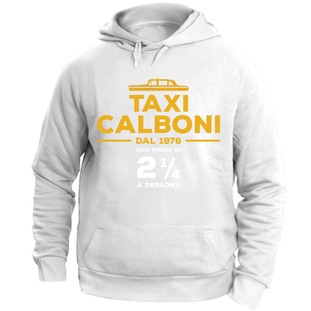 Felpa Unisex con Cappuccio Taxi Calboni