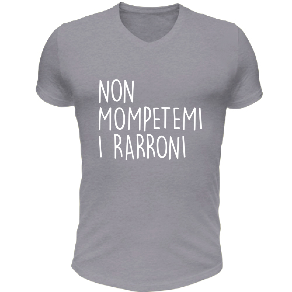 T-Shirt Unisex Scollo V Rarroni - Scritte Divertenti