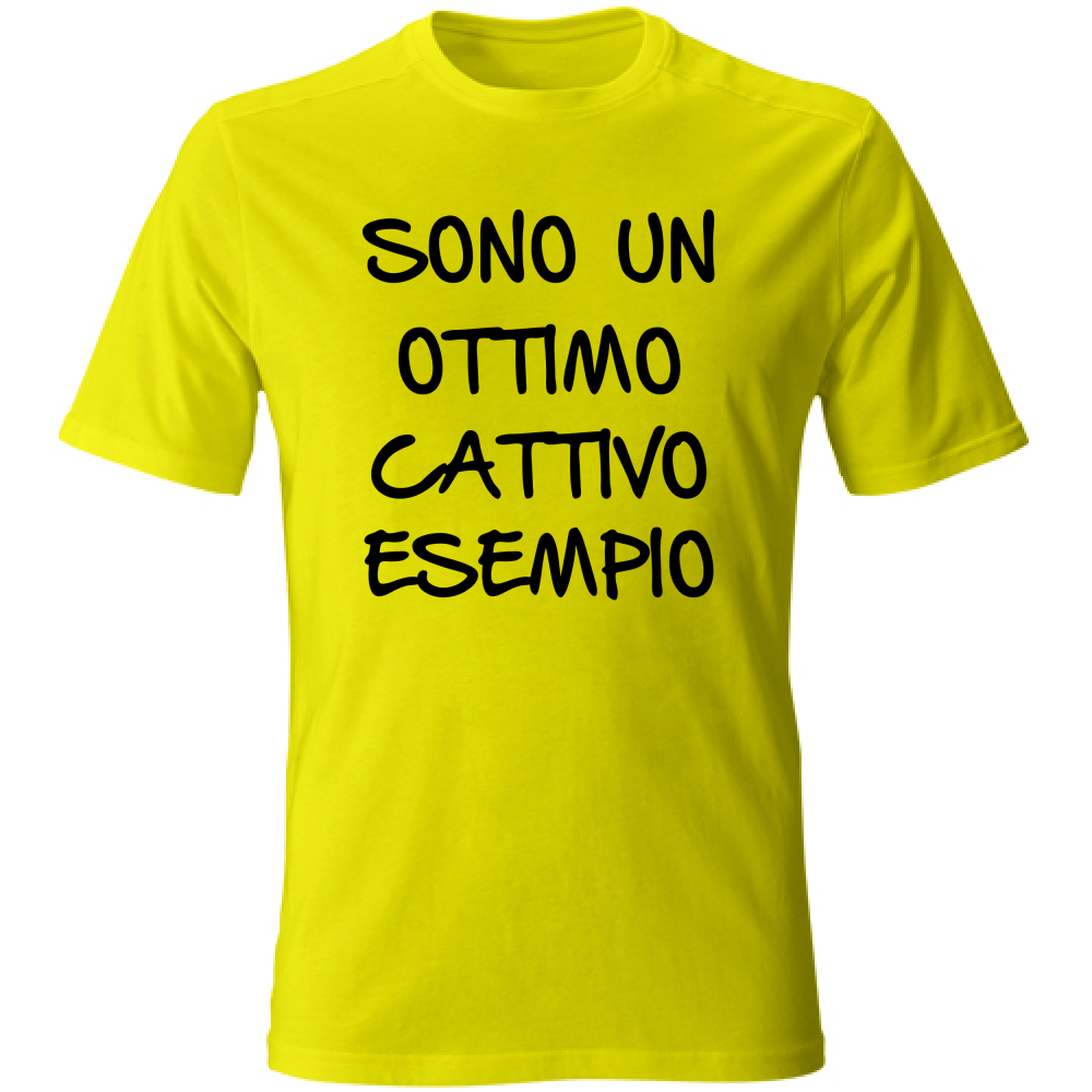 T-Shirt Unisex Esempio - Scritte Divertenti - Chiara