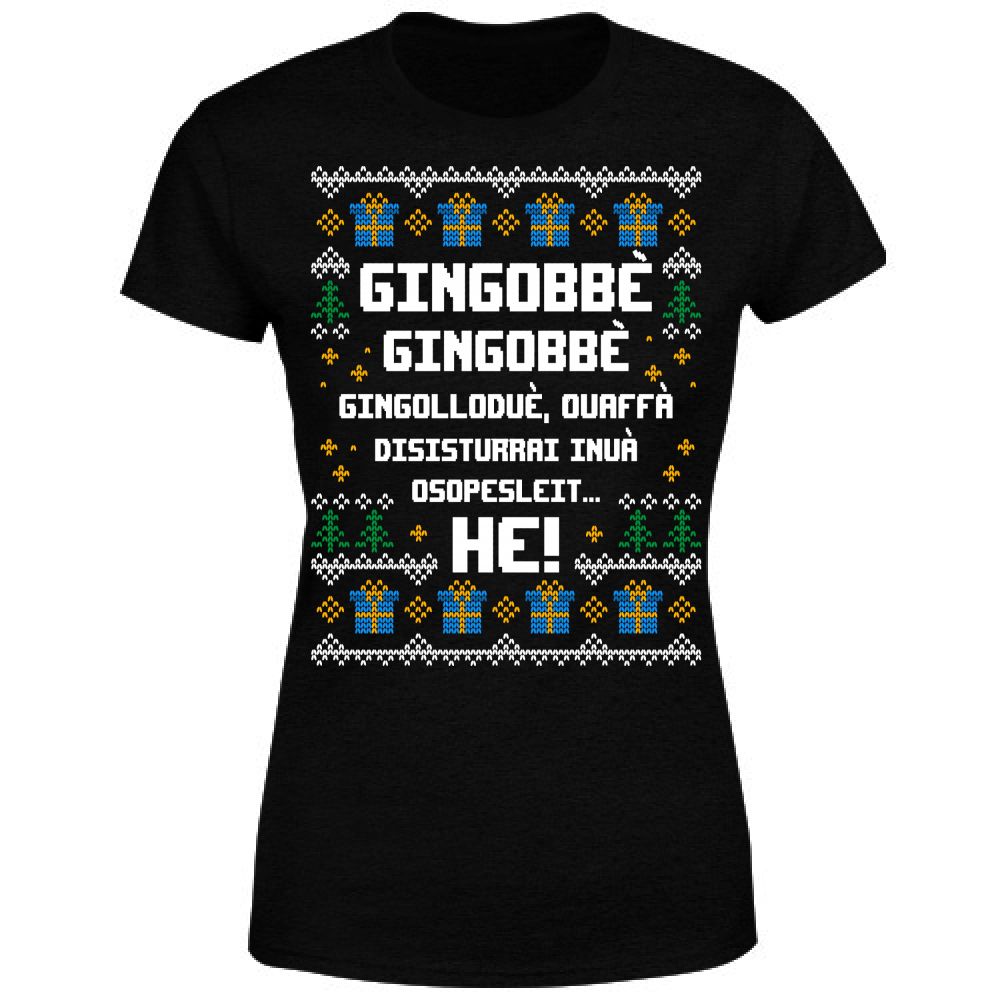 T-Shirt Donna Gingobbè Ugly Christmas V3