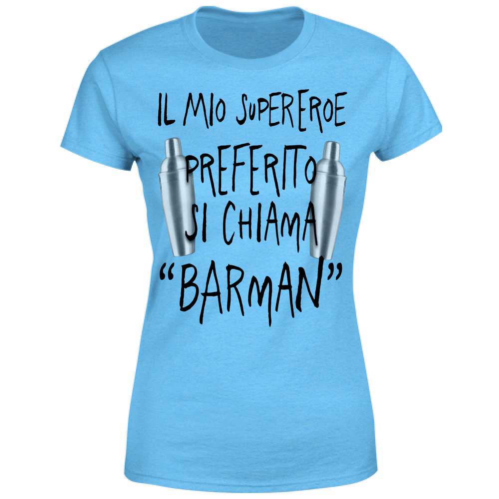 T-Shirt Donna Supereroe preferito - Scritte Divertenti - Chiara