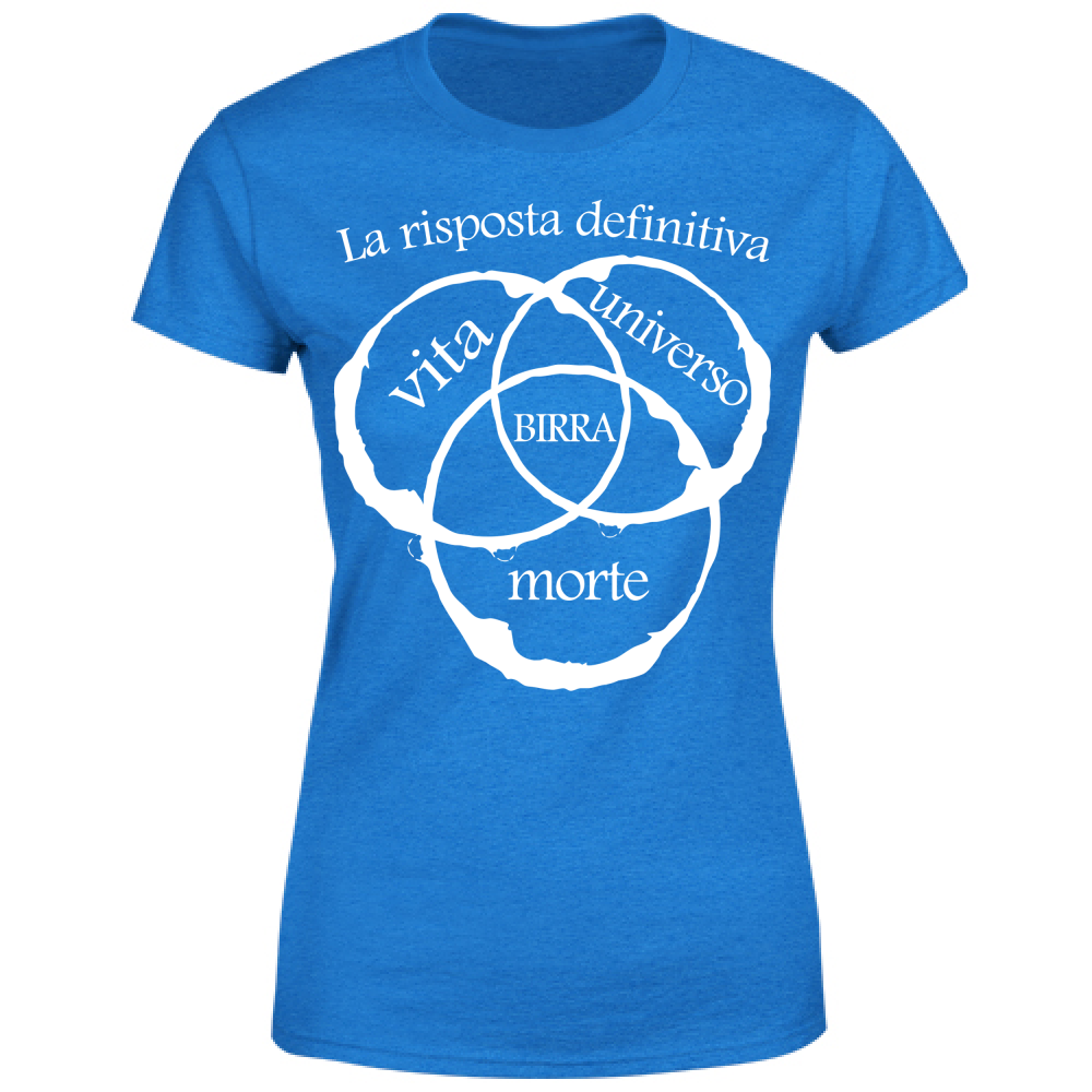 T-Shirt Donna La risposta è birra