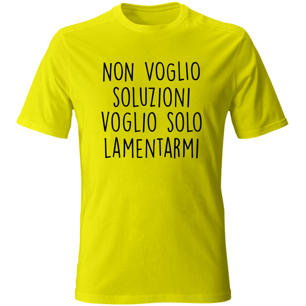 T-Shirt Unisex Soluzioni - Scritte Divertenti - Chiara