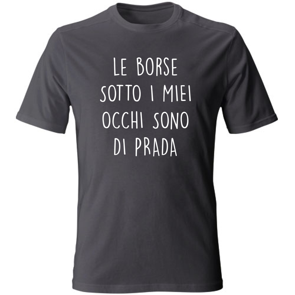 T-Shirt Unisex Large Borse - Scritte Divertenti