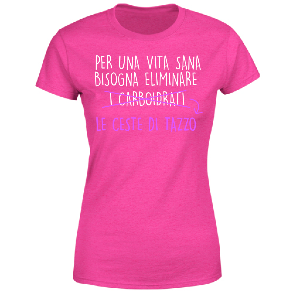 T-Shirt Donna Per una Vita Sana - Scritte Divertenti