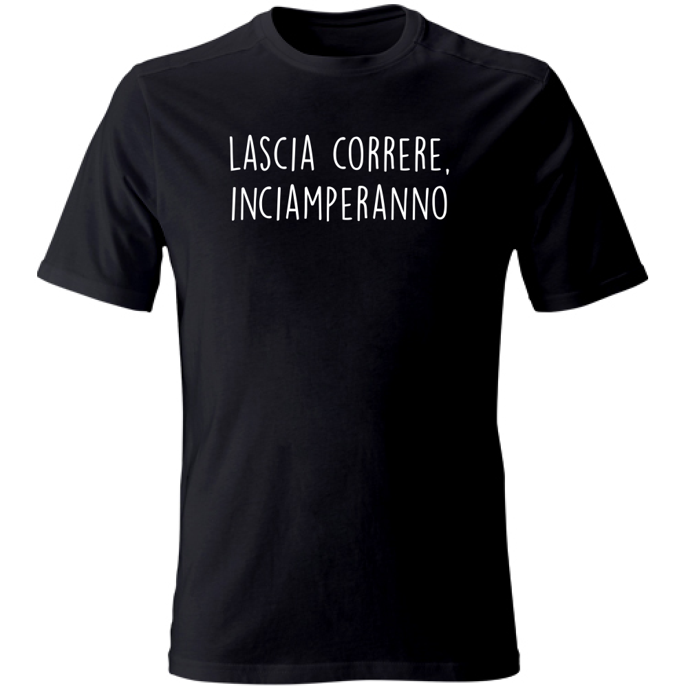 T-Shirt Unisex Large Inciamperanno - Scritte Divertenti