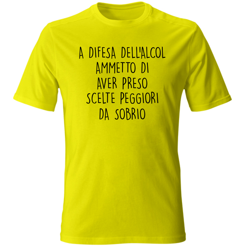 T-Shirt Unisex Scelte - Scritte Divertenti - Chiara