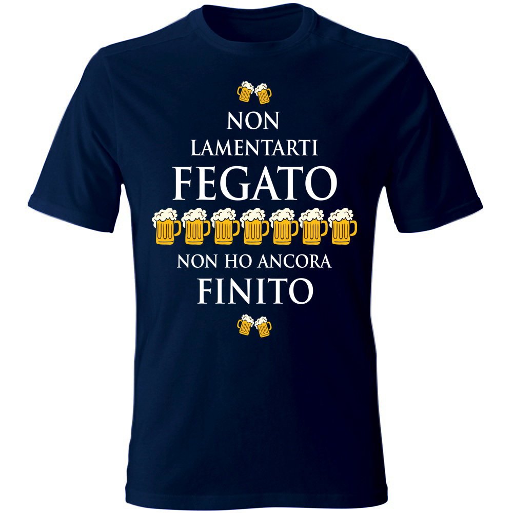 T-Shirt Unisex Fegato - Scritte Divertenti