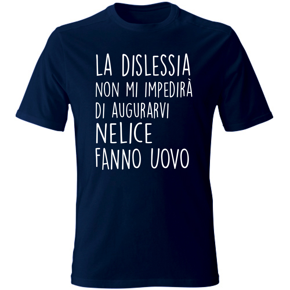 T-Shirt Unisex Nelice Fanno Uovo - Scritte Divertenti