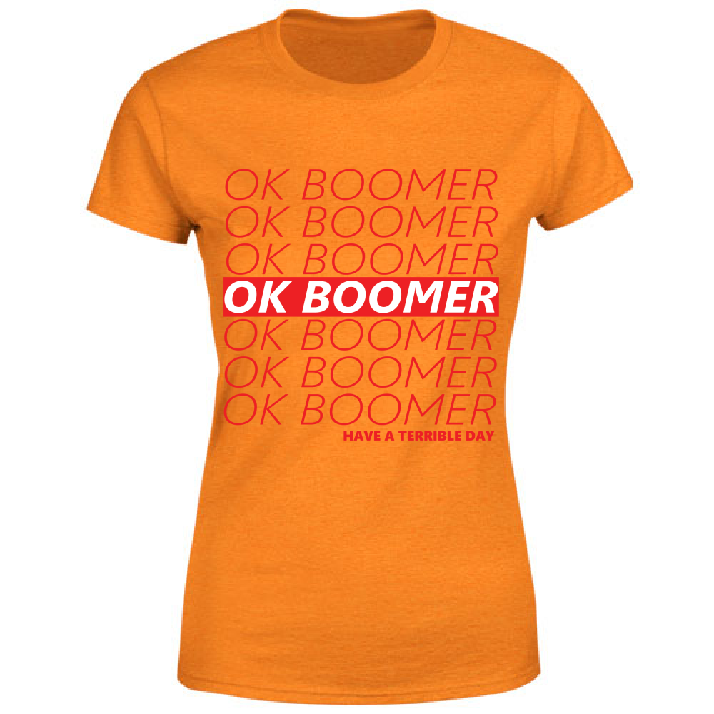T-Shirt Donna Ok Boomer Maglietta
