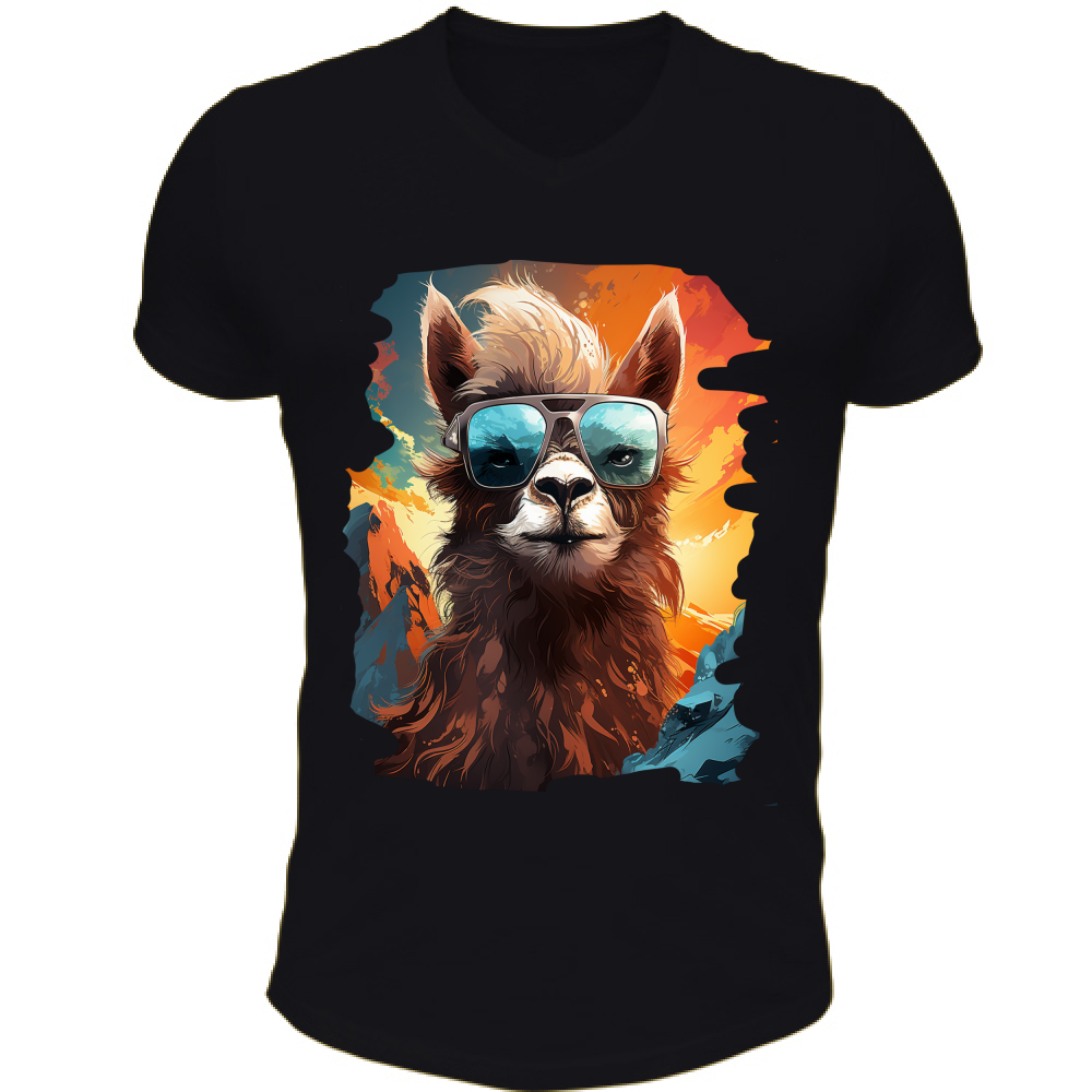 T-Shirt Unisex Scollo V Lama from Miami