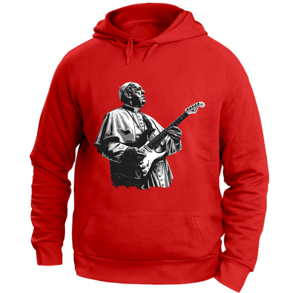 Felpa Unisex con Cappuccio Papa Rock