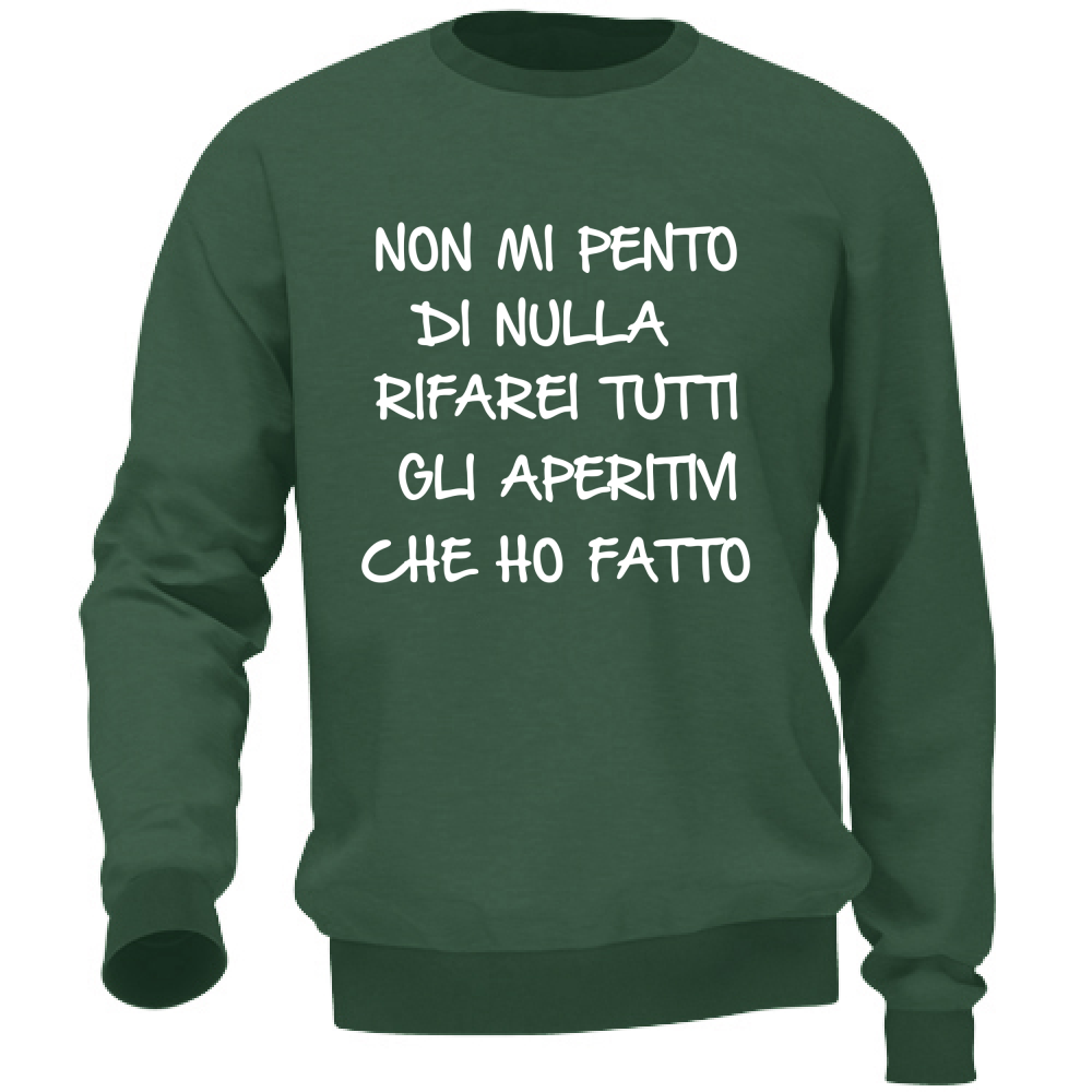 Felpa Unisex Non mi pento - Scritte Divertenti