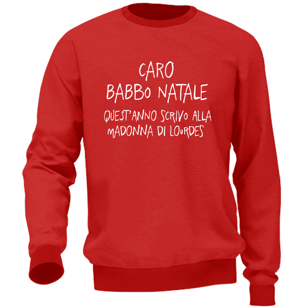 Felpa Unisex Caro Babbo Natale - Scritte Divertenti