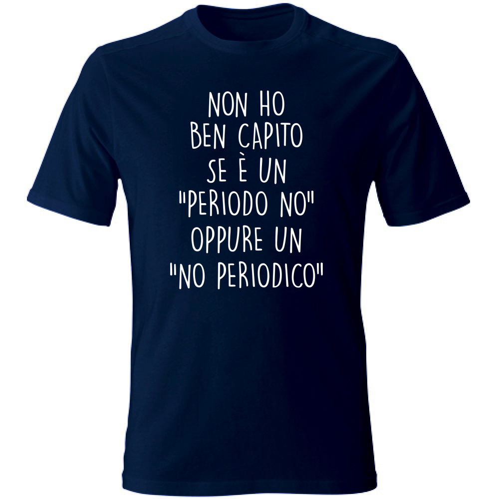 T-Shirt Unisex Large No periodico - Scritte Divertenti