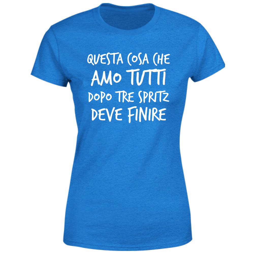 T-Shirt Donna Amo tutti - Scritte Divertenti