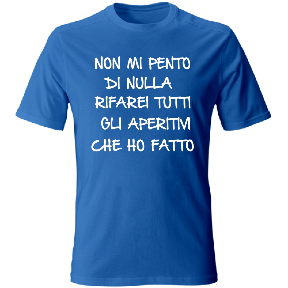 T-Shirt Unisex Non mi pento - Scritte Divertenti