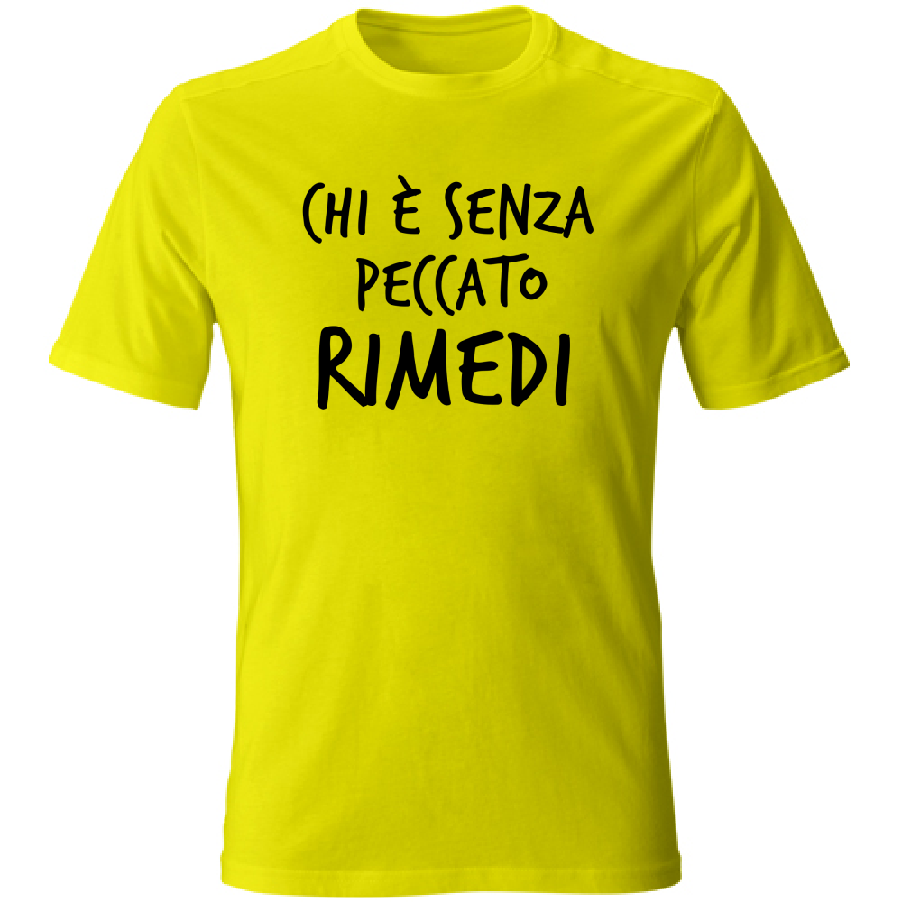 T-Shirt Unisex Peccato - Scritte Divertenti - Chiara