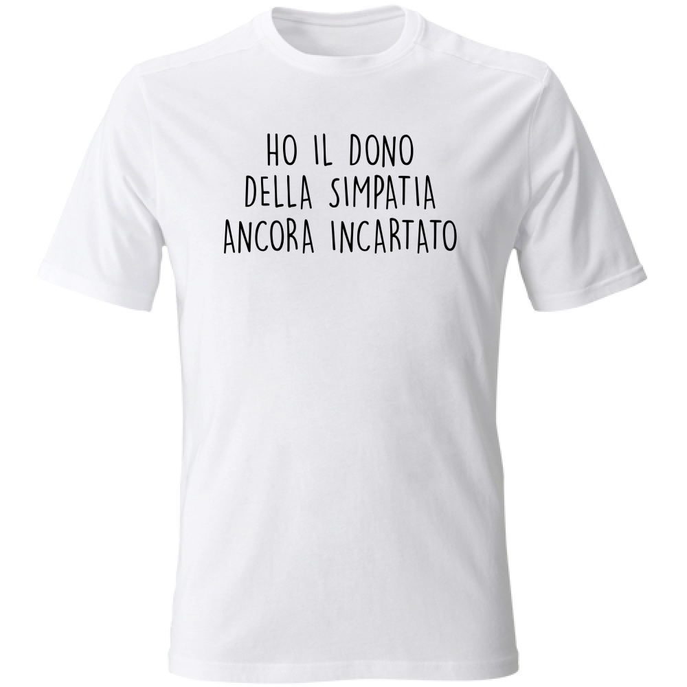 T-Shirt Unisex Simpatia - Scritte Divertenti - Chiara