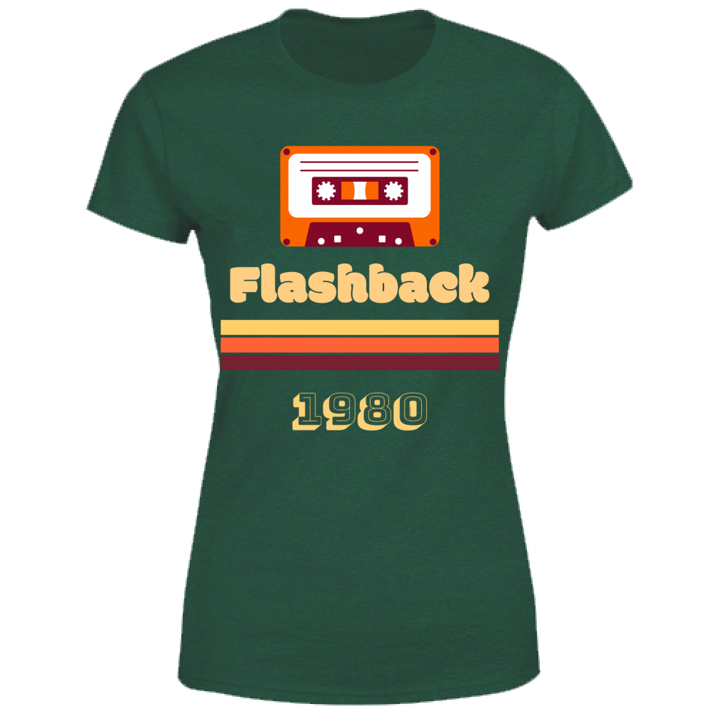 T-Shirt Donna Flashback Retro - Personalizzabile