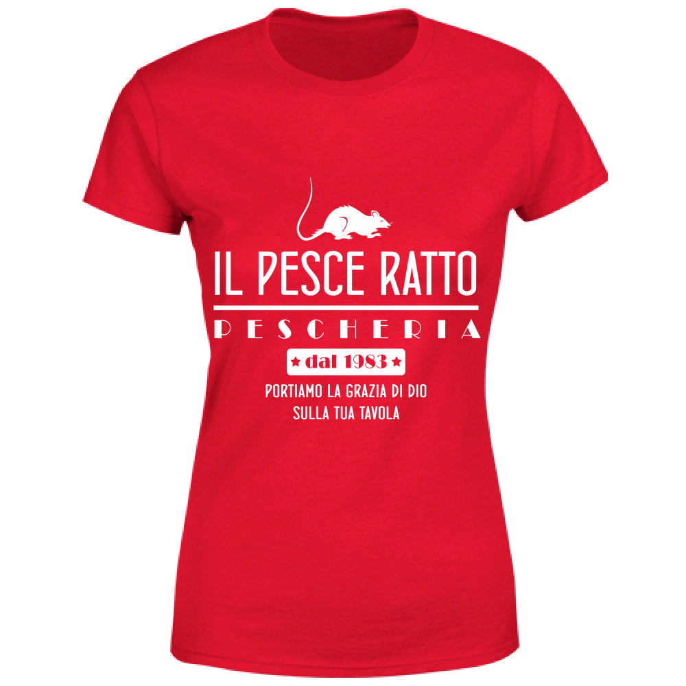 T-Shirt Donna Pescheria Il Pesce Ratto