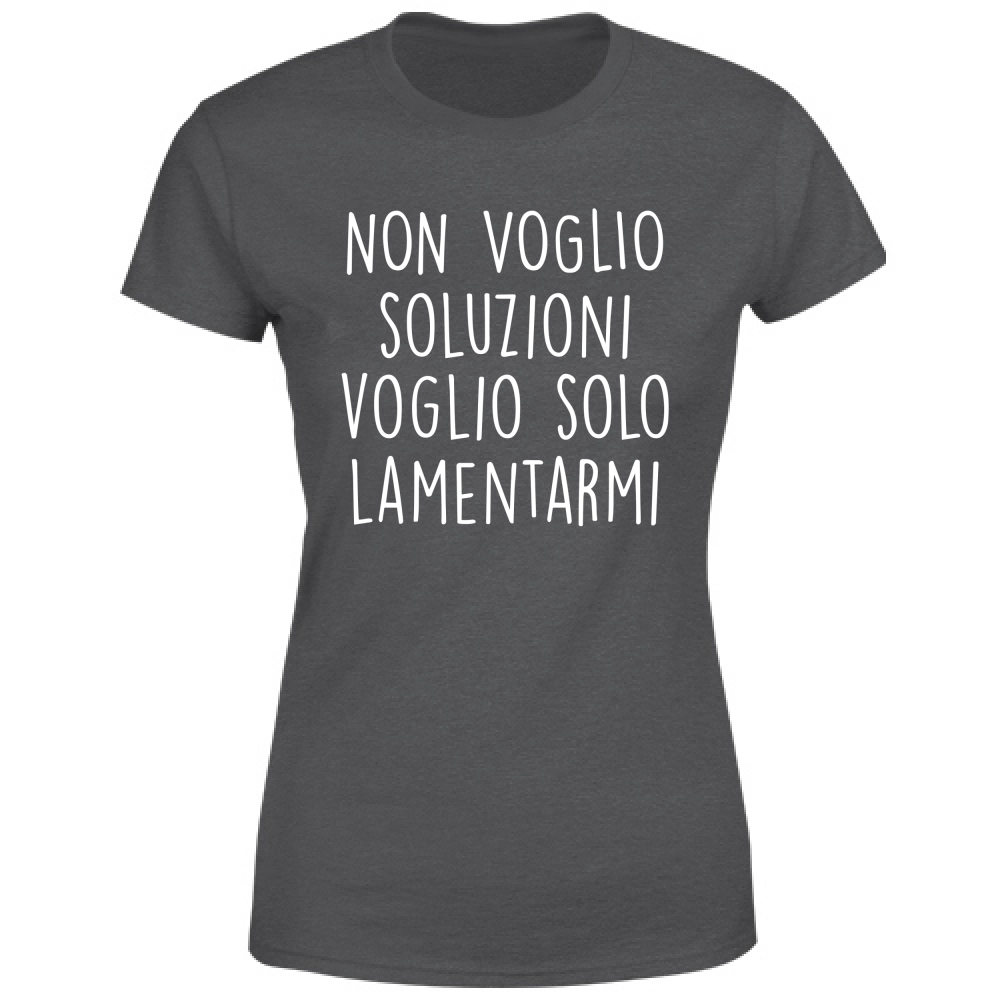 T-Shirt Donna Soluzioni - Scritte Divertenti