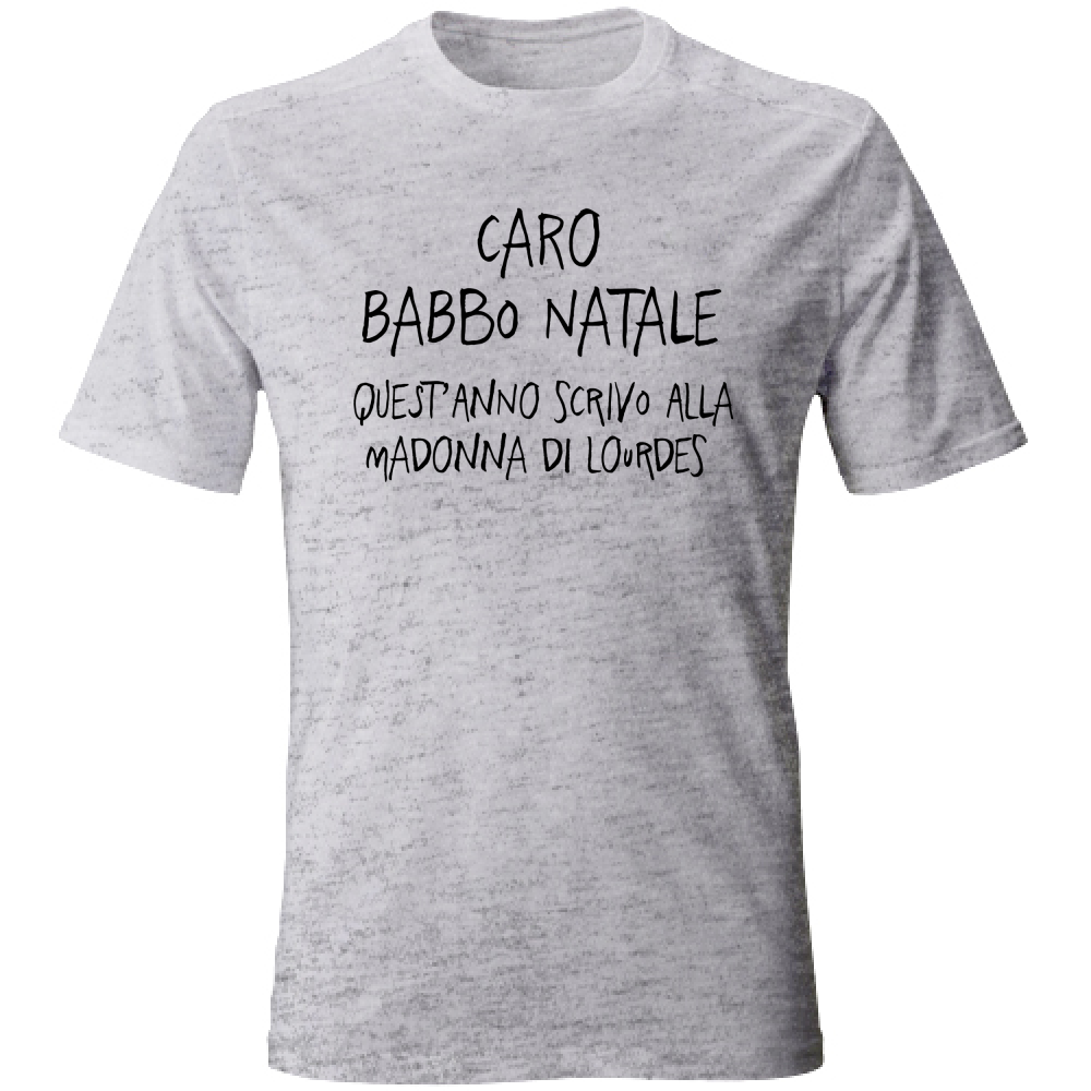 T-Shirt Unisex Caro Babbo Natale - Scritte Divertenti - Chiara