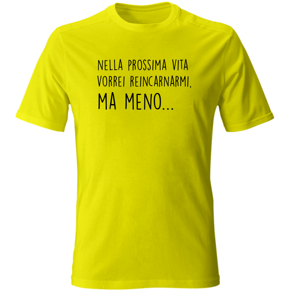 T-Shirt Unisex Ma meno - Scritte Divertenti - Chiara