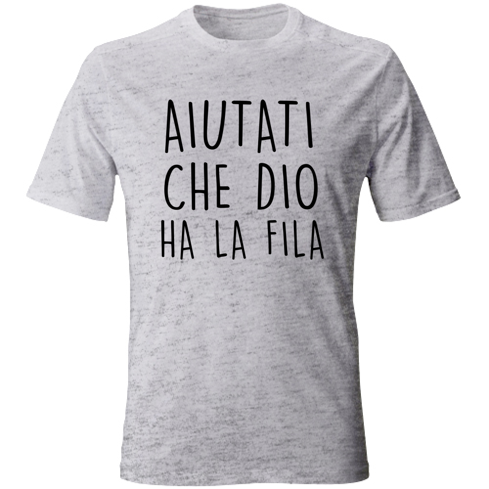 T-Shirt Unisex Aiutati - Scritte Divertenti - Chiara