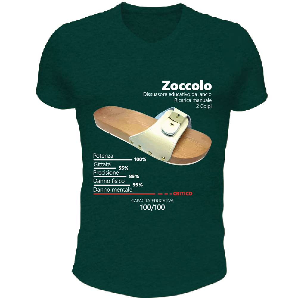 T-Shirt Unisex Scollo V Zoccolo