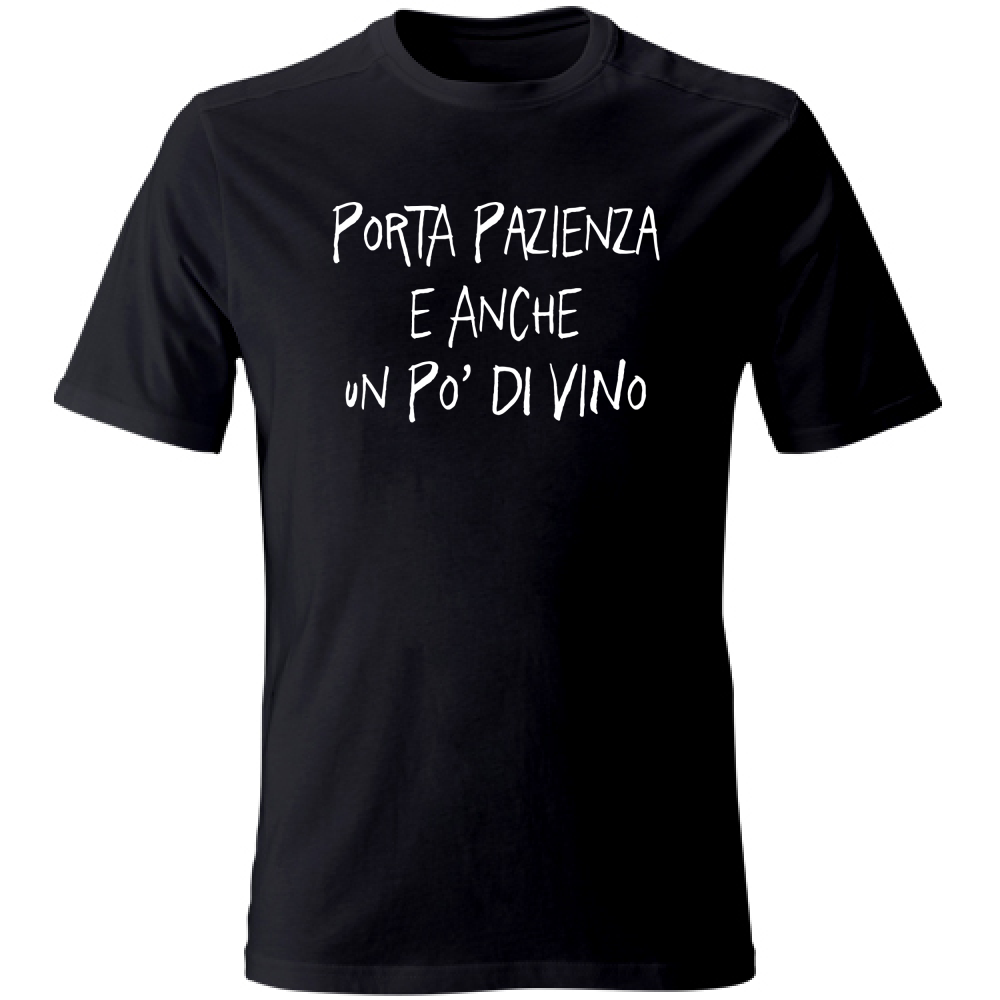 T-Shirt Unisex Porta pazienza - Scritte Divertenti