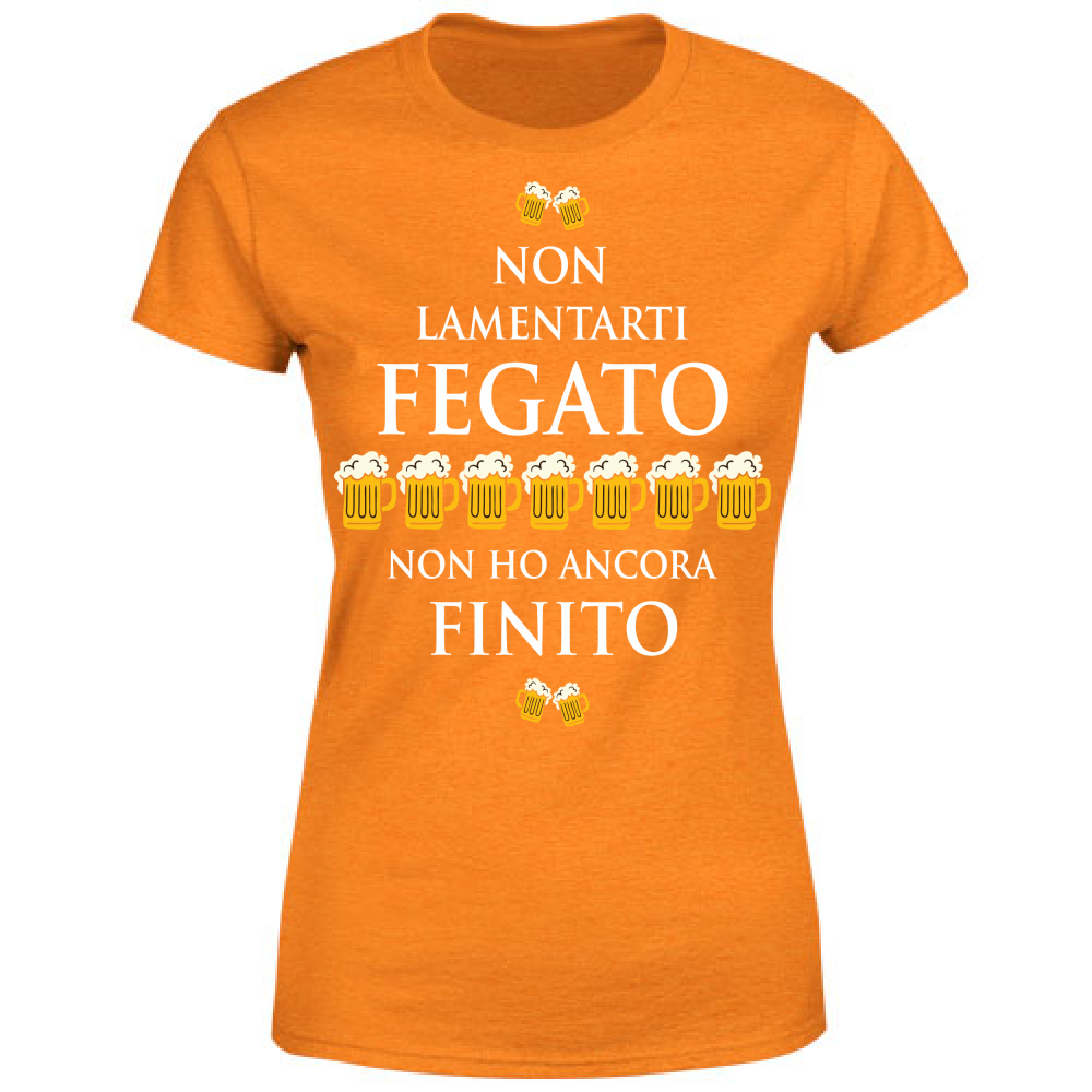 T-Shirt Donna Fegato - Scritte Divertenti