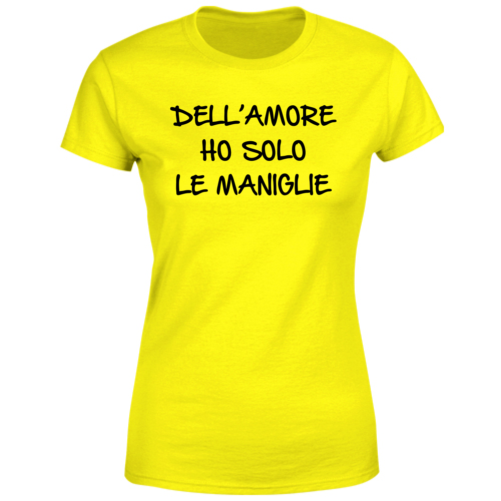 T-Shirt Donna Maniglie dell'amore - Scritte Divertenti - Chiara