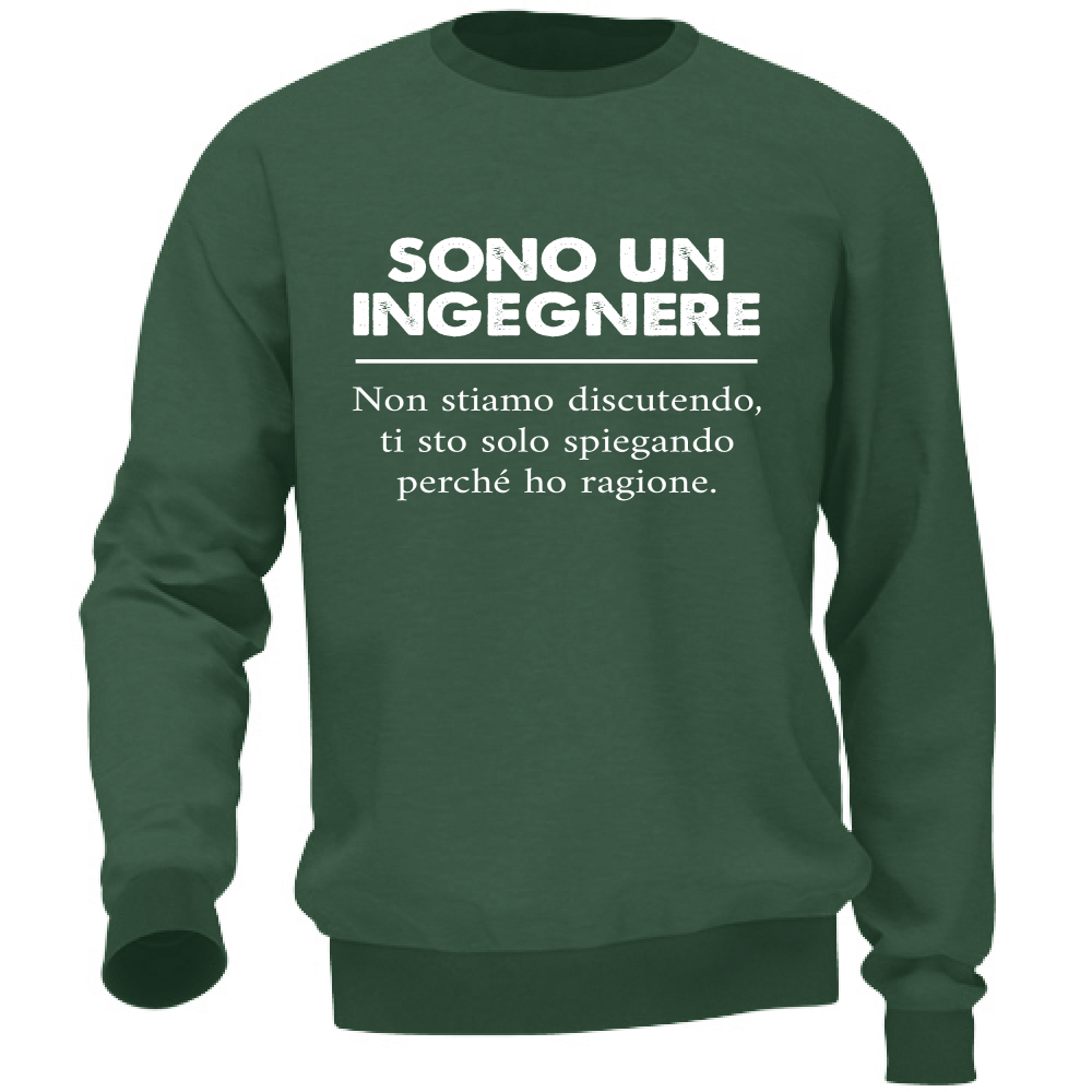 Felpa Unisex Sono un Ingegnere - ho ragione