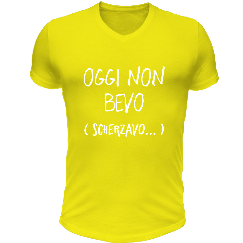 T-Shirt Unisex Scollo V Scherzavo - Scritte Divertenti