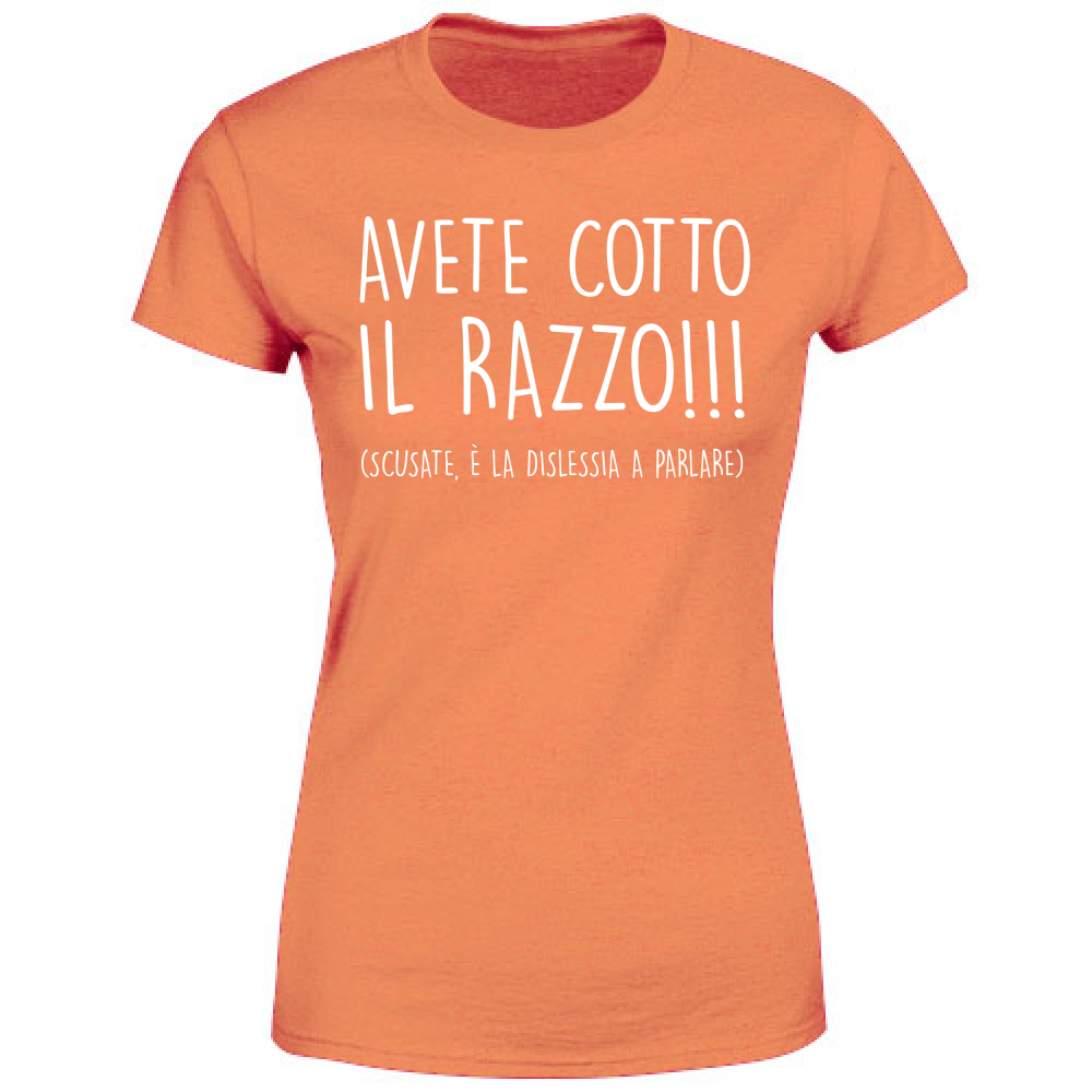 T-Shirt Donna Cotto il razzo - Scritte Divertenti