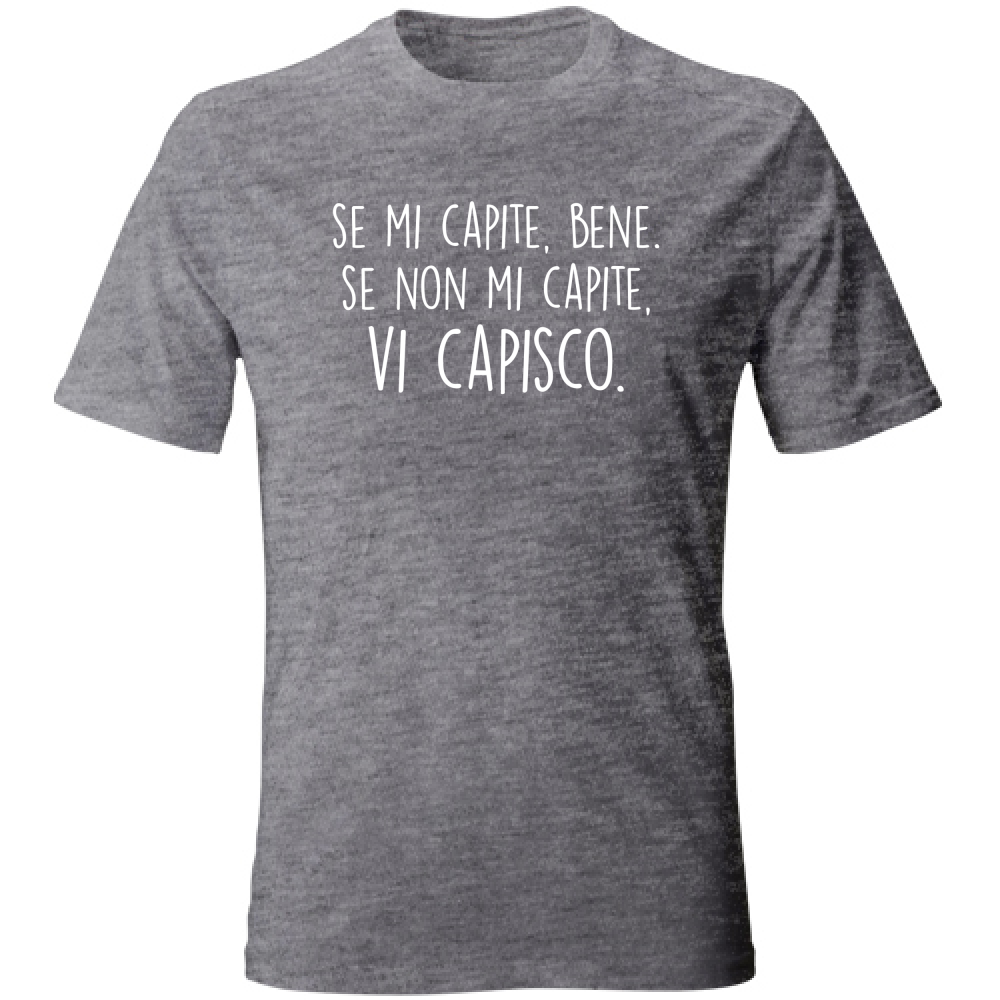 T-Shirt Unisex Vi capisco - Scritte Divertenti