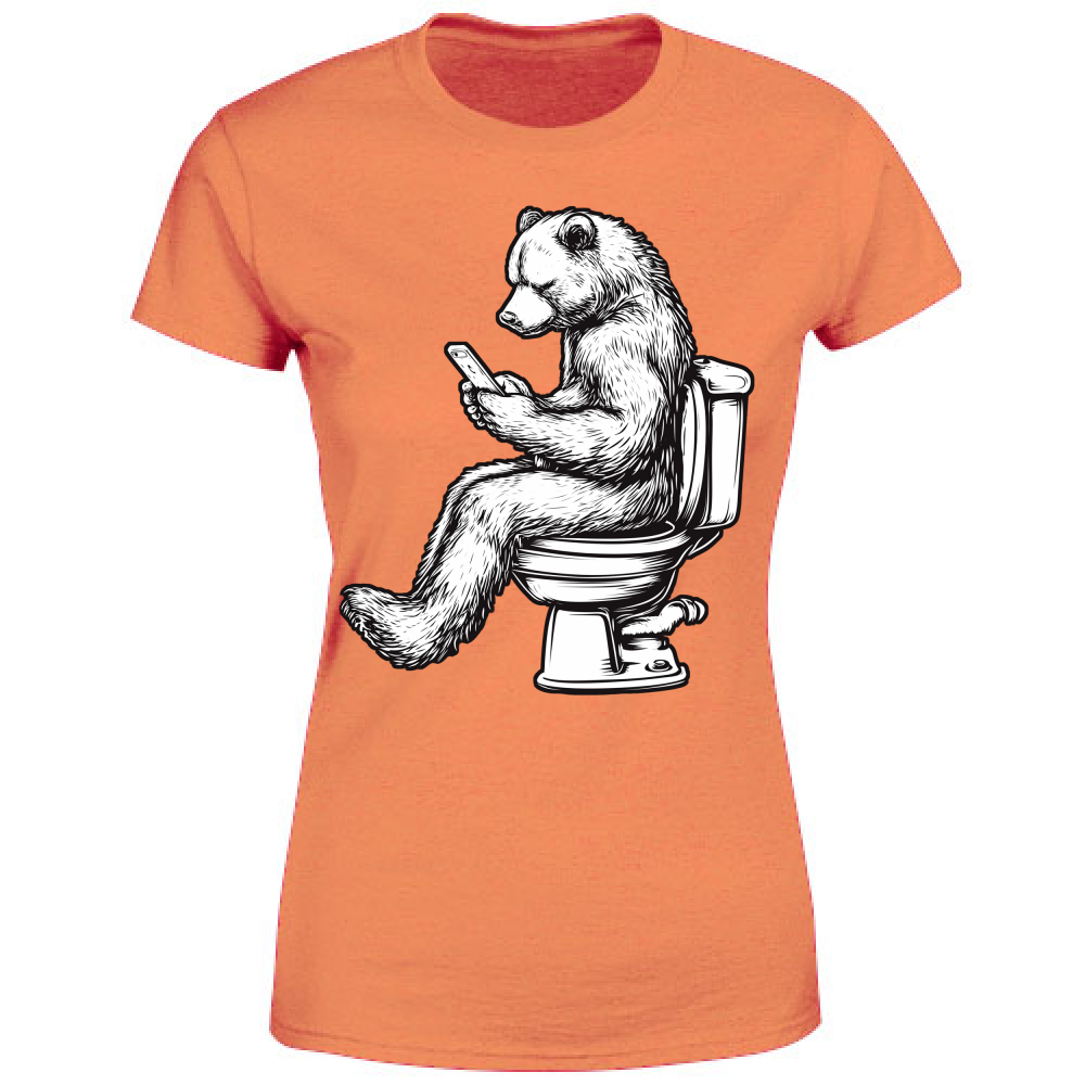 T-Shirt Donna Orso sul Wc