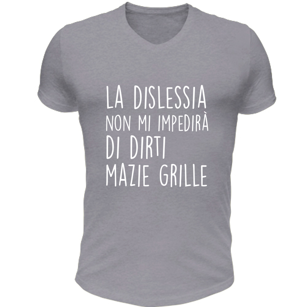 T-Shirt Unisex Scollo V Mazie Grille - Scritte Divertenti