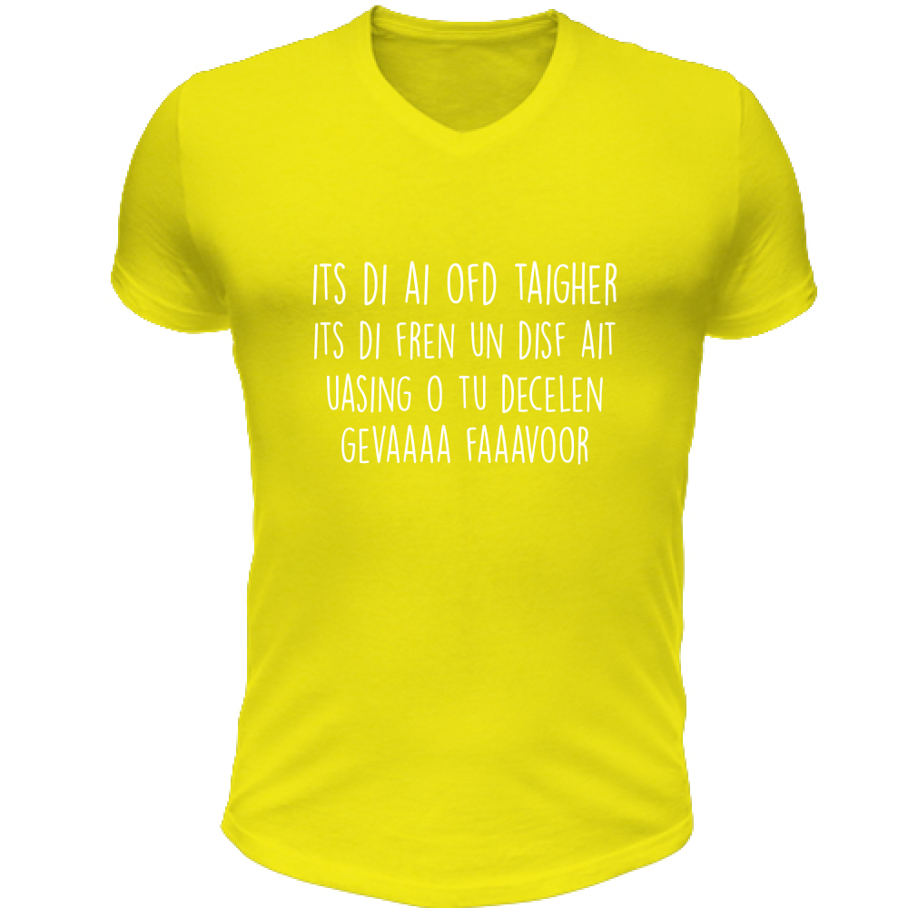 T-Shirt Unisex Scollo V Ai ofd taigher