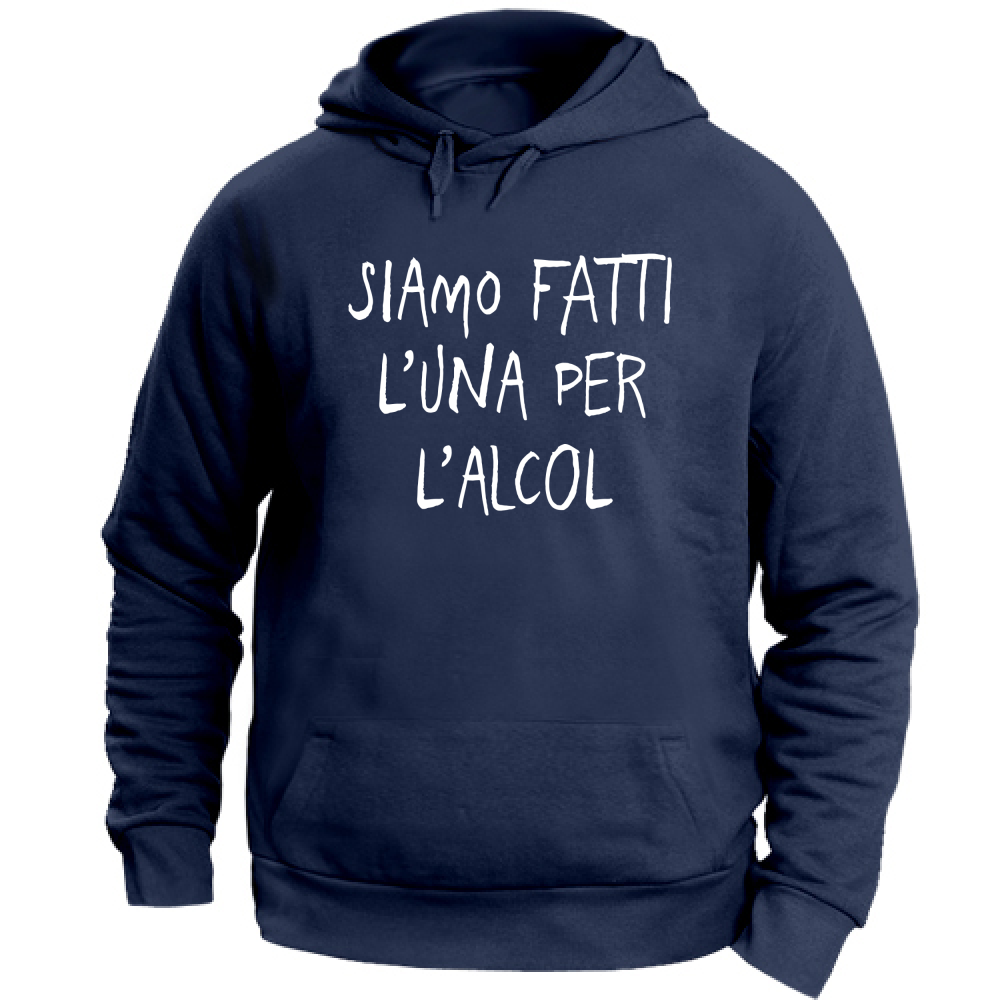 Felpa Unisex con Cappuccio L'una per... - Scritte Divertenti