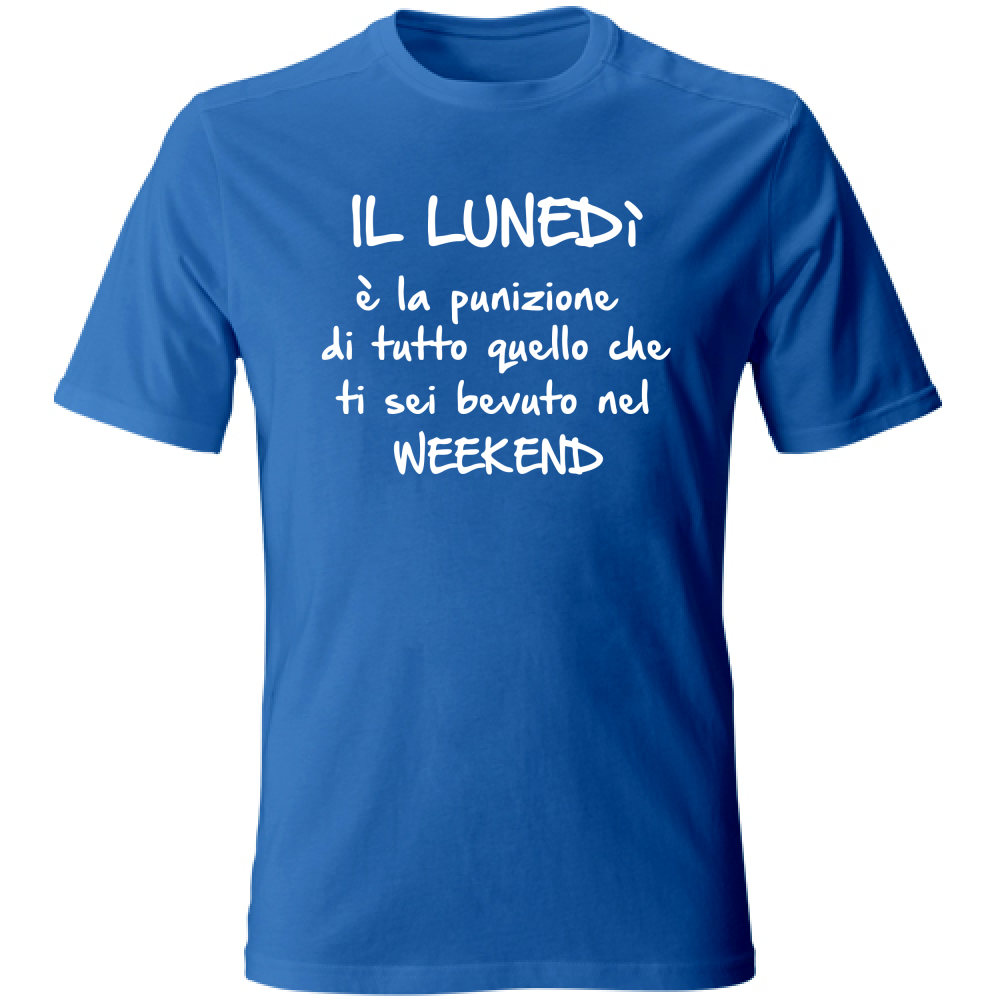 T-Shirt Unisex Il lunedì - Scritte Divertenti