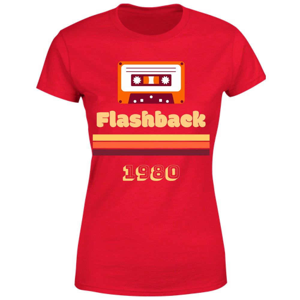 T-Shirt Donna Flashback Retro - Personalizzabile
